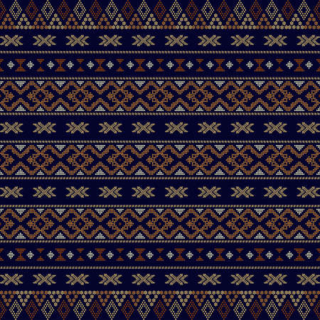 Aztec tribal seamless pattern geometric shapes. fabric design motif aztec tribalのイラスト素材