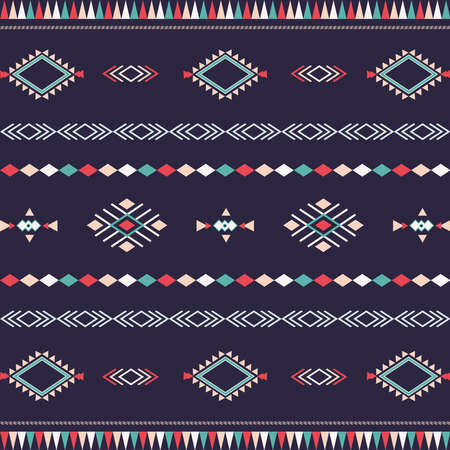 Aztec tribal seamless pattern with geometric shapes, can be used for fabric print, decoration,...