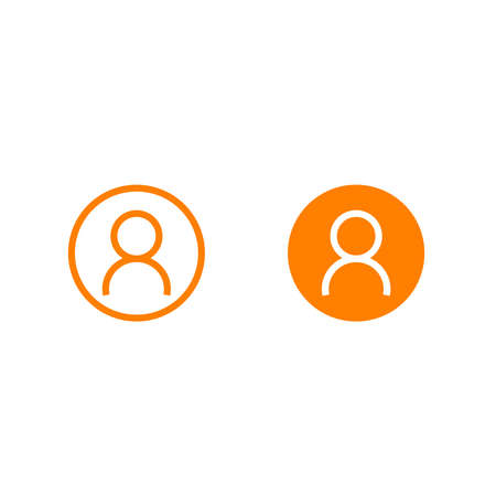 account icon isolated on white background. suitable in your web design, mobile apps.のイラスト素材