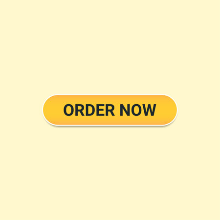 Order Now button with yellow color for website and UI materialのイラスト素材