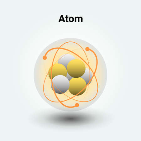 Atom molecule as concept for science. vector illustrationのイラスト素材