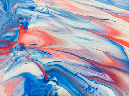 Close Up Colorful Fluid Pouring Abstract Art Acrylic Painting Texture Background