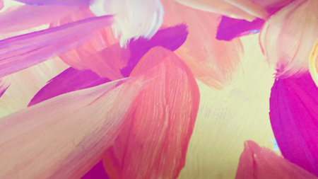 Close Up Colorful Fluid Pouring Abstract Art Acrylic Painting Texture Backgroundの写真素材