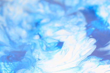 Close Up Colorful Fluid Pouring Abstract Art Acrylic Painting Texture Background