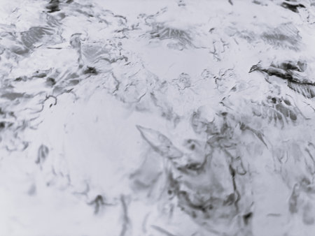 Close Up Black and White Colors Fluid Pouring Abstract Art Acrylic Painting Texture Backgroundの写真素材