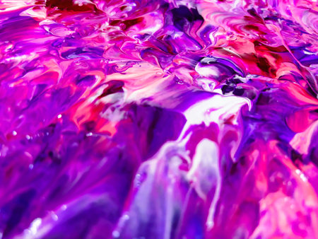 Close Up Colorful Fluid Pouring Abstract Art Acrylic Painting Texture Background