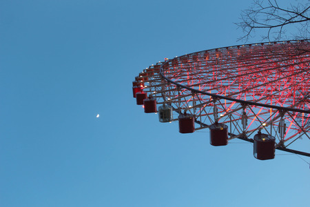 Tempozan Ferris Wheel in Osaka, Japanのeditorial素材