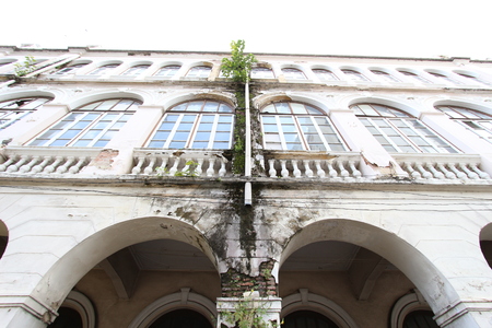 BANGKOK, THAILAND - Aug 28, 2016 : An old building of East Asiatic in Thailand. This building was constructed with Western style for a logistic company in an old time.のeditorial素材