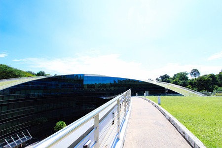 SINGAPORE - September 23, 2016: School of Art, Design and Media of the Nanyang Technological University in Singapore. NTU is one of the two largest public universities in Singaporeのeditorial素材