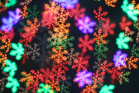 Snow bokeh backgroundの写真素材
