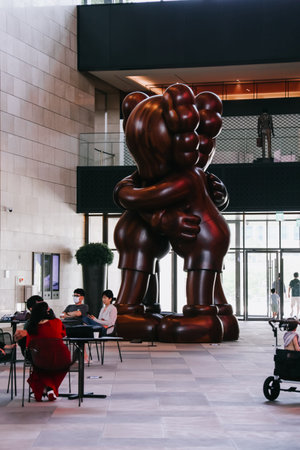 Seoul, South Korea - July 9, 2022: Paradise city is the first Korean-style complex resort in Northeast Asia that combines a variety of hospitality and entertainment, Located near Incheon International Airport.のeditorial素材