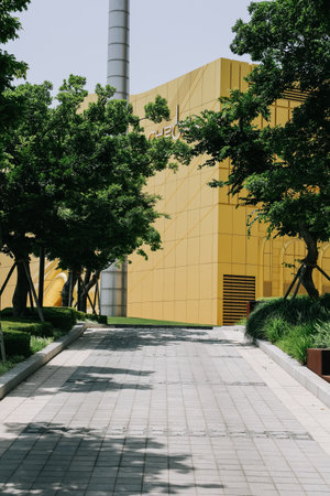 Seoul, South Korea - July 9, 2022: Paradise city is the first Korean-style complex resort in Northeast Asia that combines a variety of hospitality and entertainment, Located near Incheon International Airport.のeditorial素材