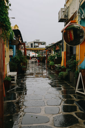 Jeju island, South Korea - July 11, 2022 : The famous cafe Bomnal in Jeju island.のeditorial素材