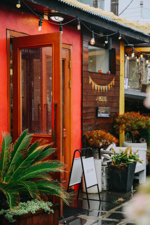 Jeju island, South Korea - July 11, 2022 : The famous cafe Bomnal in Jeju island.のeditorial素材