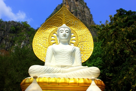 Buddha on the hillsideの写真素材