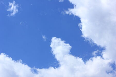 Blue sky white cloudsの写真素材