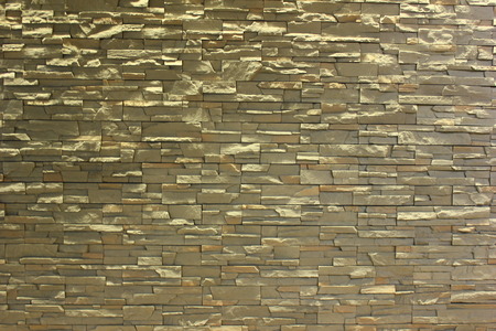 Gray brick block wall backgroundの写真素材