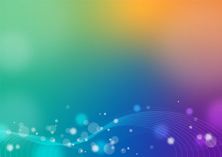 Bokeh on the colorful background, wallpaper, abstract, infograhic, presentationのイラスト素材