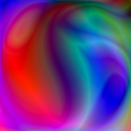 Abstract petrol rainbow background, psychedelic wallpaper, fire flowers, bright vector abstractionのイラスト素材