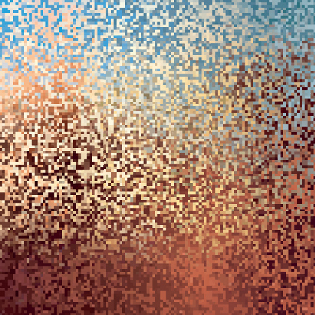 Color pixels vector texture. Abstract backgroundのイラスト素材