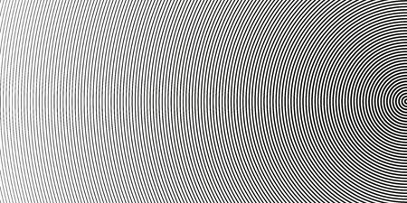 Vector abstract round lines. Black and white background. Circles pattern design wallpaper. Monochrome vector graphicのイラスト素材
