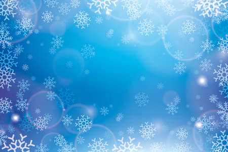 Christmas abstract background. Pattern of snowflakes, snow whirlwind for your winter project, vector designのイラスト素材