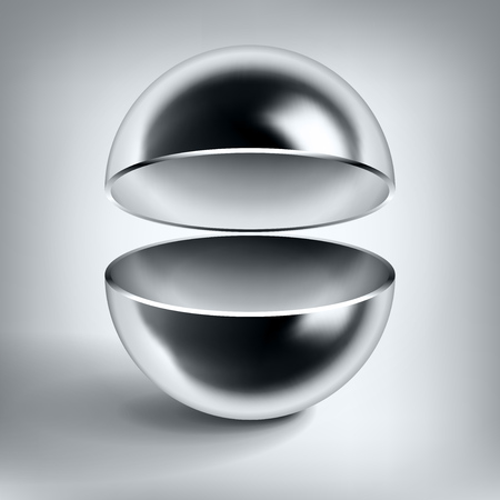 Glossy metal ball, abstract design for you project designのイラスト素材