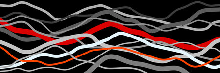 Multicolor lines, abstract background. Outline waves, abstraction color shapes, modern backdrop,...