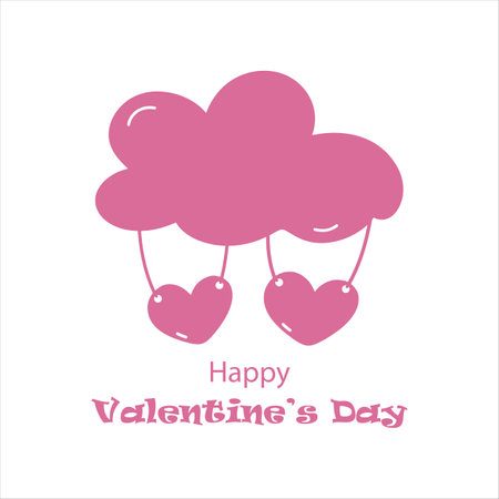 Valentines Day card. Romantic postcard for the soulmate, friend, girlfriendのイラスト素材