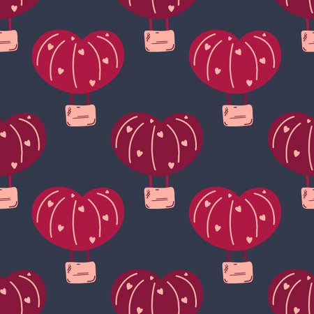 Seamless pink pattern for Valentines Dayのイラスト素材