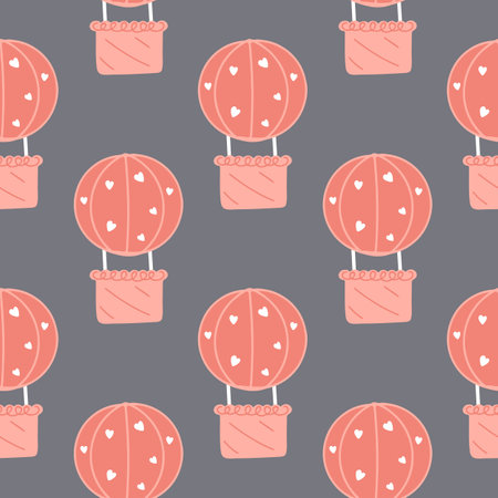 Seamless pink pattern for Valentines Dayのイラスト素材