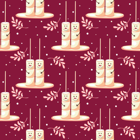 Seamless pink pattern for Valentines Dayのイラスト素材