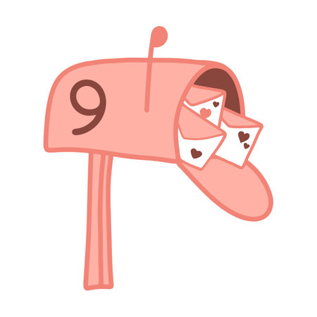 Advent calendar for 14 days. 14 days of the advent calendar on the theme of loveのイラスト素材