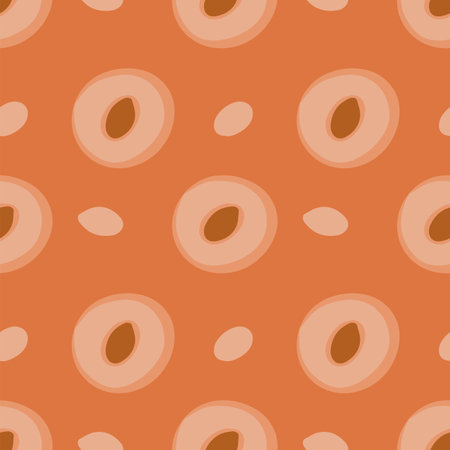 Seamless pattern with sweets. The cookie patternのイラスト素材