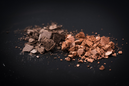Eye shadows on black background.の写真素材