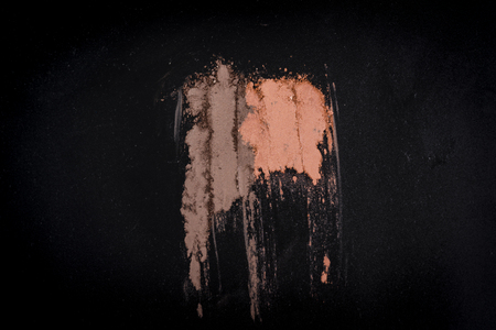 Eye shadows on black background.の写真素材