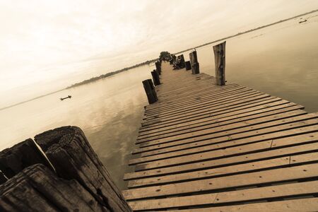 Mandalay, Myanmar - August 5, 2018 : Wooden bridge named U-bein at Mandalay, Myanmar, editorialのeditorial素材