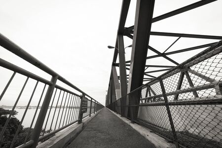 Mandalay, Myanmar - August 5, 2018 : Myanmar  bridge  at Mandalay, Myanmar, editorialのeditorial素材