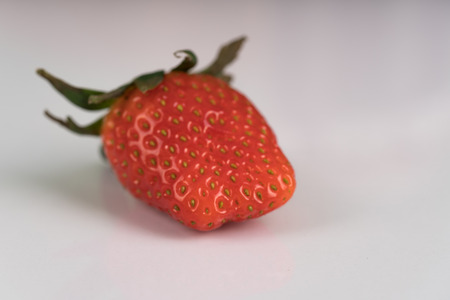 Strawberry on white backgroundの写真素材