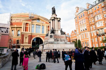 London, UK - October 2019 : Graduation day at Royal Albert Hallのeditorial素材