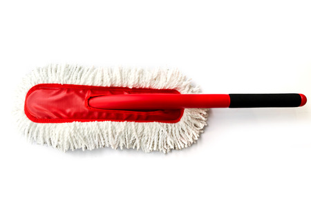 Cotton duster for cleaning a carの写真素材