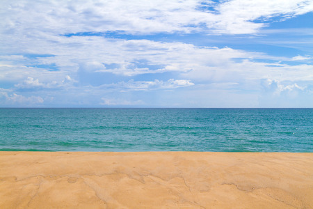 Beauty of Sea sand sky in pang-nga Thailandの写真素材