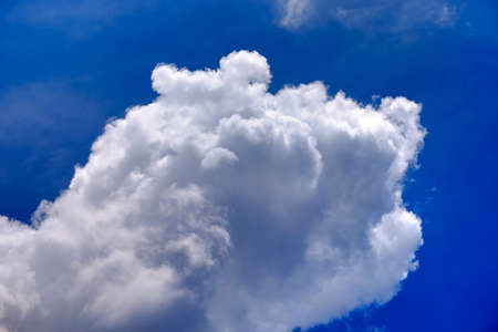 Beautiful clouds in blue sky backgroundの写真素材