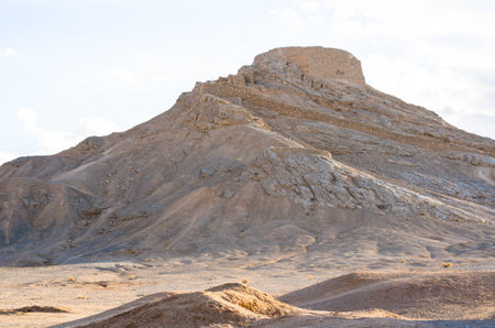 The Towers of Silence in Yazdの写真素材