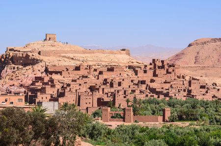Fortified Ksar of Ait Benhaddou in Moroccoのeditorial素材