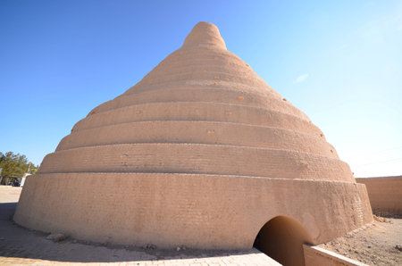 Ancient Abarkuh Icehouse in Iranの写真素材