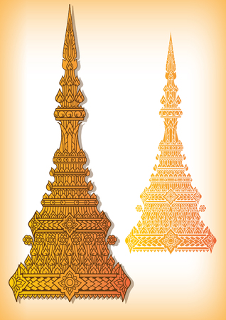 Thai Golden crown vectorのイラスト素材