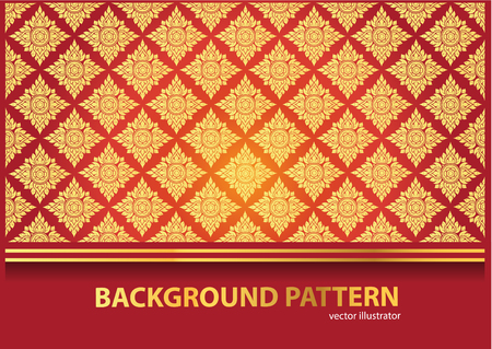 Thai Art Background Thai art pattern vectorのイラスト素材