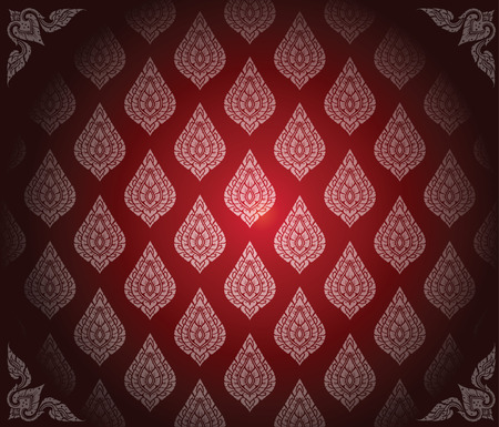 Thai Art Background patternのイラスト素材