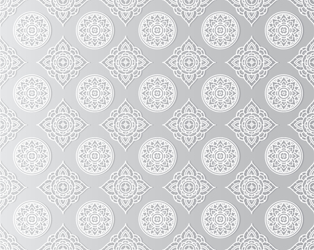 pattern thai tradition styleのイラスト素材
